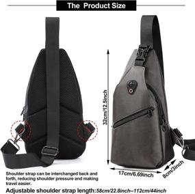 img 1 attached to Waterproof Crossbody Shoulder Backpack by AmHoo