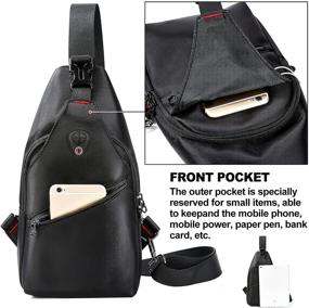 img 3 attached to Waterproof Crossbody Shoulder Backpack by AmHoo