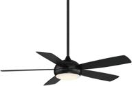 smart ceiling fan: odyssey 5-blade 52in matte black with 3000k led light kit and remote control - for indoor and outdoor use логотип