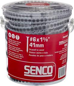 img 3 attached to 💨 Senco 06A162P Duraspin# 6 by 1-5/8" Drywall to Wood Collated Screw (1,000 per Box): The Ultimate Fastening Solution