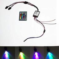 🚗 мини-осветитель для автомобилей 12v rgb led light source с 24-клавишным ик-пультом для pmma пластикового оптического волокна боковой световой кабель логотип