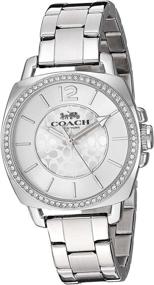 img 1 attached to COACH Womens Boyfriend Silver Size