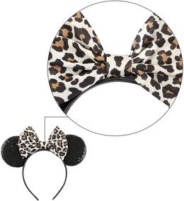 img 1 attached to Minnie Mouse Headbands Decorations Leopard