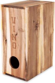 img 3 attached to 🍷 Twine's Stylish Acacia Wood Boxed Wine Cover for Country Home Décor