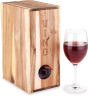 🍷 twine's stylish acacia wood boxed wine cover for country home décor логотип