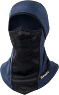 🏂 astroai navy blue windproof balaclava: ideal cold weather face mask for skiing, snowboarding & motorcycle riding - full protection for men/women logo