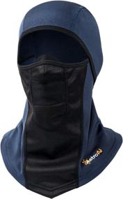 img 4 attached to 🏂 AstroAI Navy Blue Windproof Balaclava: Ideal Cold Weather Face Mask for Skiing, Snowboarding & Motorcycle Riding - Full Protection for Men/Women