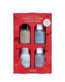 img 4 attached to COSRX Holiday Vibes Toner Set (1.01/30ml 4 Toners): Soothe, Hydrate, Brighten, and Minimize Pores for Oily/Combination Skin