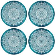 🦌 mandala magic: caribou coasters - ultra absorbent neoprene set логотип