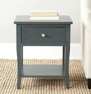 🪑 safavieh american homes collection coby end table: stylish steel teal accent piece for modern interiors logo