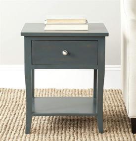 img 4 attached to 🪑 Safavieh American Homes Collection Coby End Table: Stylish Steel Teal Accent Piece for Modern Interiors