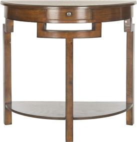 img 3 attached to 🏠 Safavieh Liana Brown 1-Drawer Console Table: Elegant and Functional Home Collection