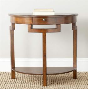 img 4 attached to 🏠 Safavieh Liana Brown 1-Drawer Console Table: Elegant and Functional Home Collection