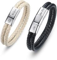 couples' bracelet set: perfect his and her gifts for anniversaries and weddings logo