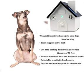 img 3 attached to EUYGNIM Ultrasonic Dog Bark Control Device: Effective 🐶 Anti-Barking Deterrent for Outdoor Use, Harmless to Dogs and People