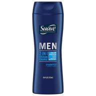 🌊 suave men 2-in-1 ocean charge shampoo and conditioner 12.6 oz, pack of 6: effortless cleansing and nourishment logo