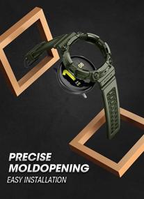 img 1 attached to 🦄 SUPCASE Чехол серии [Unicorn Beetle Pro] для Galaxy Watch Active 2/Galaxy Watch Active [40 мм], защитный чехол с ремешками, прочный дизайн для Galaxy Watch Active/Active 2 [40 мм] 2019 г., зеленый.