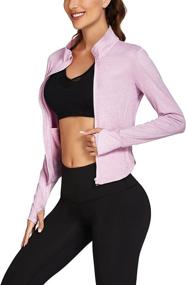 img 2 attached to COOrun Jacket Womens Training Sleeve Sports & Fitness