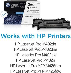 img 3 attached to 🖨️ Тонер-картриджи высокой емкости HP 26X (CF226XD) - совместимы с принтерами HP LaserJet Pro M402 Series, M426 Series