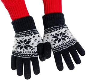 img 4 attached to Gloves Toddler Winter Weather Darkgrey Girls' Accessories