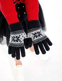 img 1 attached to Gloves Toddler Winter Weather Darkgrey Girls' Accessories