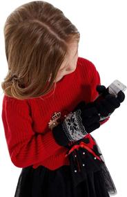 img 2 attached to Gloves Toddler Winter Weather Darkgrey Girls' Accessories