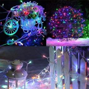 img 3 attached to Lyhope LED Christmas Lights, 8 Modes 65.6ft 200 LED String Lights with ETL Certified Adapter for Outdoor &amp; Indoor, Xmas Tree Wedding Party Bedroom Pastel Decoration, Multi-Color Fairy Christmas Lights