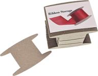 🎀 efficiently organize with ribbon storage ribbon spools (50 spools) - craft organizer, wrapping paper storage, bin, cabinet organization, twine storage, wrapping givethanks with a ribbon card (small) logo