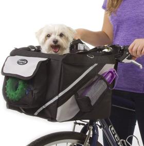 img 4 attached to 🚲 Jack and Dixie Traveler 2-in-1 Pet Bike Basket and Shoulder Carrier - Optimize your search!