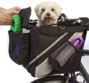 img 2 attached to 🚲 Jack and Dixie Traveler 2-in-1 Pet Bike Basket and Shoulder Carrier - Optimize your search!