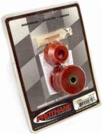 🔴 rugged ridge 18368.04 suspension track bar bushing kit for jeep wrangler tj, front - red (1997-2006) logo