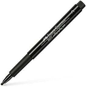 img 2 attached to 🖋️ Faber-Castell Pitt Chisel Nib Calligraphy Pens: Black 2.5mm Precision for Eloquent Writing