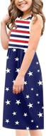 patriotic memorial sundress amercian veterans girls' clothing in dresses logo