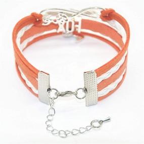 img 1 attached to HHHbeauty Fox Bracelet Jewelry - Leather Infinity Love Fox Gifts for Women, Girls, Men, Boys - Popular Charm Bracelet with Fox Love Symbol - Ideal Fox Lover Gifts