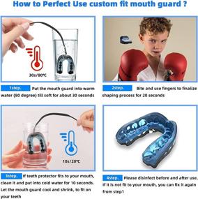 img 1 attached to 🥊 Professional 4 Pack Mouth Guard Sports | Football & Adults | Ideal for Boxing, Lacrosse, Basketball, MMA, Martial Arts, Hockey, and All Contact Sports