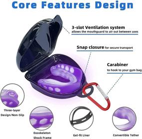 img 2 attached to 🥊 Professional 4 Pack Mouth Guard Sports | Football & Adults | Ideal for Boxing, Lacrosse, Basketball, MMA, Martial Arts, Hockey, and All Contact Sports