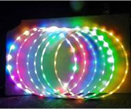 🌈 hankyky multicolor led glow sport hoop for adults and kids - loose weight, bodybuilding, fitness hoops toy with multiple light up sports hoops for enhanced fun and exercise логотип