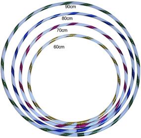 img 3 attached to 🌈 Hankyky Multicolor LED Glow Sport Hoop for Adults and Kids - Loose Weight, Bodybuilding, Fitness Hoops Toy with Multiple Light Up Sports Hoops for Enhanced Fun and Exercise