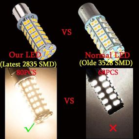 img 1 attached to 💡 Super Bright 1141 Interior Light Bulbs BA15S 1156 80 SMD LED 1003 RV Camper Trailer - Warm White, 900 Lumens