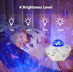 img 2 attached to 🌟 Star Projector Night Light with Bluetooth Speaker: 3-in-1 Music Starry Projector for Bedroom Adults and Kids - Christmas Gift