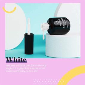 img 3 attached to 💅 1 Pcs 15ml White Beetles Gel Nail Polish - Soak Off Gel Polish for Nail Art Manicure | Salon-Quality DIY Christmas Gifts & Home Decoration