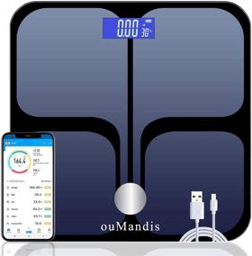 img 4 attached to 📱 Upgrade Premium Smart Scales for Body Weight and Fat with Wireless Bluetooth, Fitness and Health Tracking Body Composition Monitor - iOS Android APP Supported, Auto Recognition