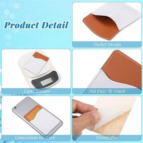 img 2 attached to Sublimation Leather Adhesive Stickers Holding Cell Phones & Accessories