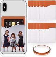 sublimation leather adhesive stickers holding cell phones & accessories logo