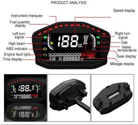 img 4 attached to Motorcycle Speedometer Waterproof Motorcycle Backlight Cylinders