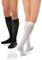 🧦 jobst activewear compression knee high sport socks - unisex, x-large full calf, white (15-20mmhg) логотип