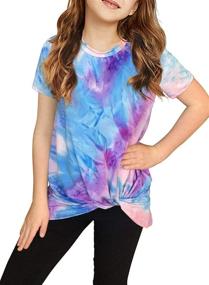 img 4 attached to 👚 Asvivid Girls' Clothing: Sleeve Casual Crewneck T-Shirts