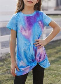 img 2 attached to 👚 Asvivid Girls' Clothing: Sleeve Casual Crewneck T-Shirts