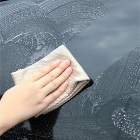 img 1 attached to 🐟 10PCS Reusable Fish Scale Microfiber Polishing Cleaning Cloth: Wave Pattern Scrubbing Rag for Mirror, Glass, Screen - Leaves No Marks