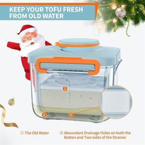 img 1 attached to ToPress Adjustable Tofu Press: Easily Extract Water for Improved Texture & Flavor | Firm & Extra Firm Presser | BPA Free, Dishwasher Safe | Ideal Christmas Gift for Families/Friends